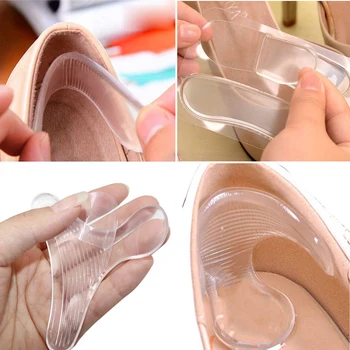 

Silicone Foot Cushion Pads Shoes Insoles Pad Orthopedic Anti Slip Rubbing Heel Stickers Pain Relief Shoes Insole Foot Care Tools