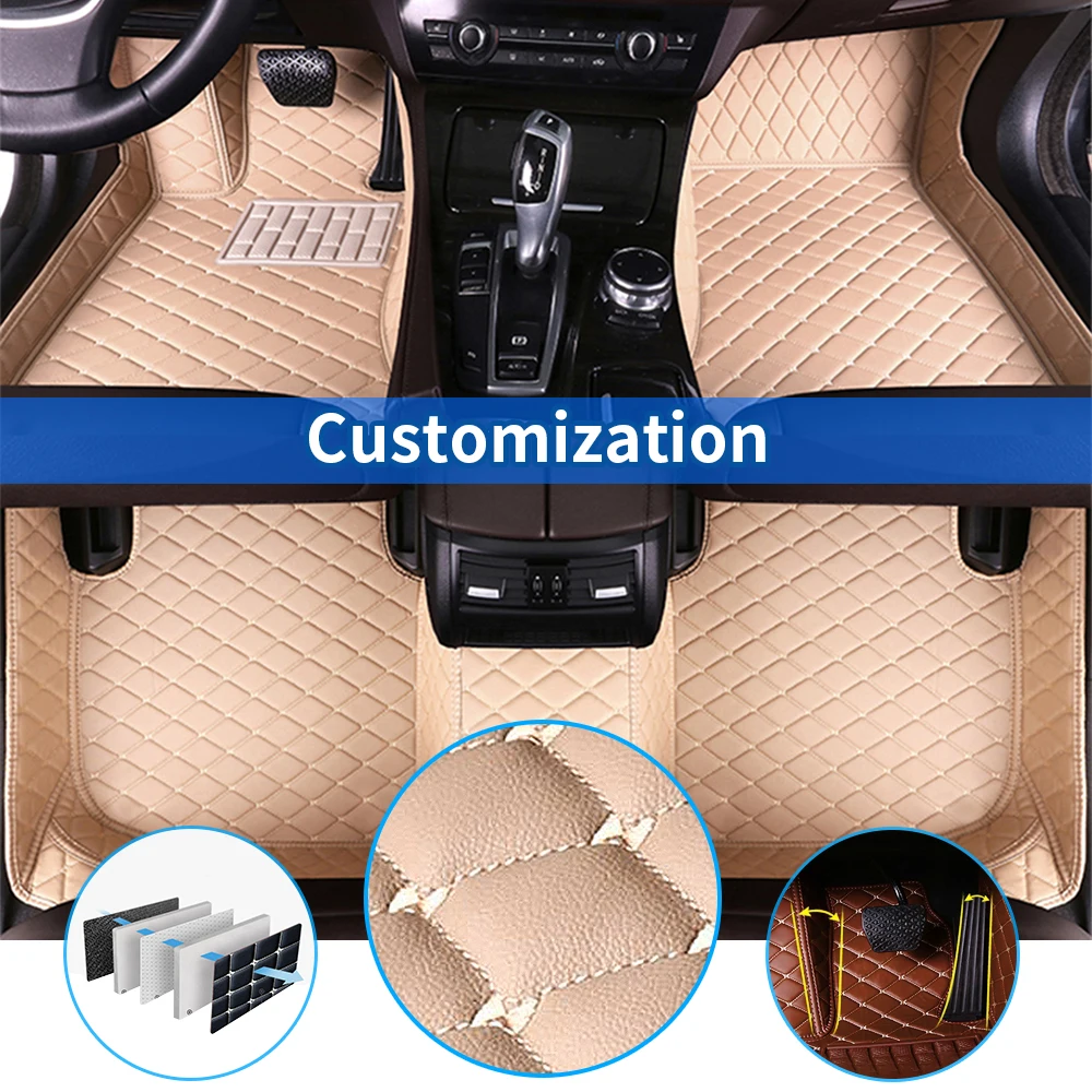 

Custom Car Floor Mats For FORD All Model Fiesta fusion Mondeo Taurus Mustang Territory Ranger Galaxy Car Styling Auto Floor Mats