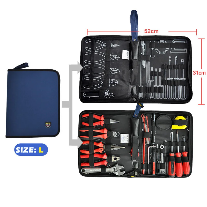 best tool chest Hard Plate Professional Electricians Tool Bag Multifunction Electrician Tools Kit Organizers Storage Waterproof Oxford Canvas tool bag with wheels Tool Storage Items