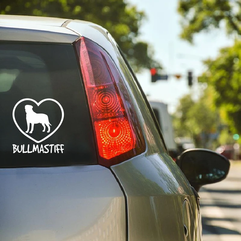 WILL BE STICKER Car Stickers BULLMASTIFF Dog Decal Sticker for Decoration Auto Products Accessories 15CM | Автомобили и мотоциклы