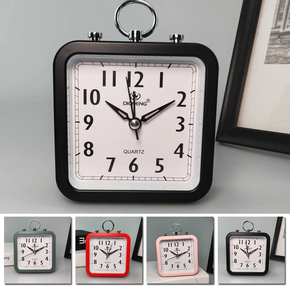 4 цвета квадратный простой ребенок студент будильник домашний офис настольная подставка Декор
