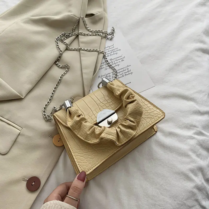 2021 Fashion Small Designer Crossbody Bag for Women Vintage Female Purses and Handbags PU Leather Shoulder Bags