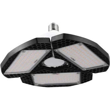 

LED Garage Lights, 50W E26 2000LM Deformable Lamp, Tribright Garage Ceiling Lighting for Full Area, LED Light Bulbs for Workshop