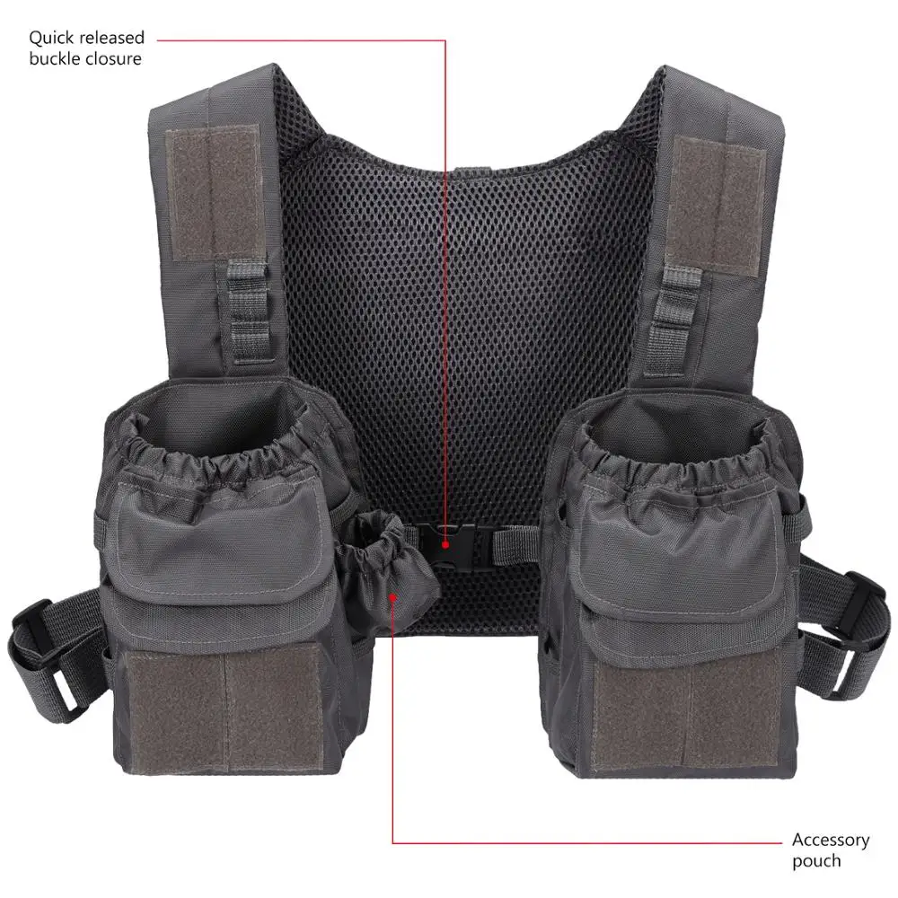 Bassdash D96 Fly Fishing Vest тактическая нагрудная упаковка для мужчин и женщин регулируемые