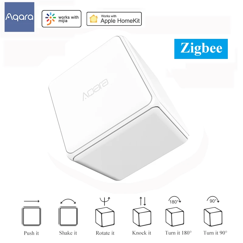 Контроллер Magic Cube Aqara Zigbee шесть действий подключение к хабу aqara Gateway 3 для