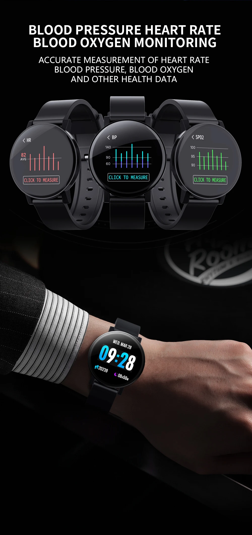 Makibes T10 Новые смарт-часы для мужчин и женщин Полный Круглый сенсорный экран стальной чехол сменный ремешок IP67 водонепроницаемые умные часы