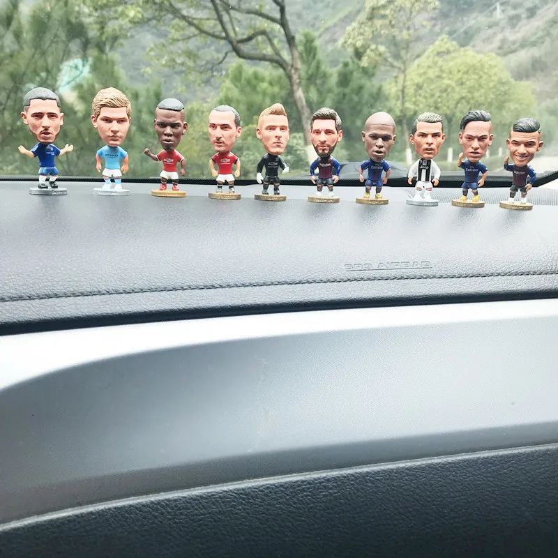 Популярные декоративные футбольные лига клуб звезда кукла автомобильные аксессуары RONALOD MESSI