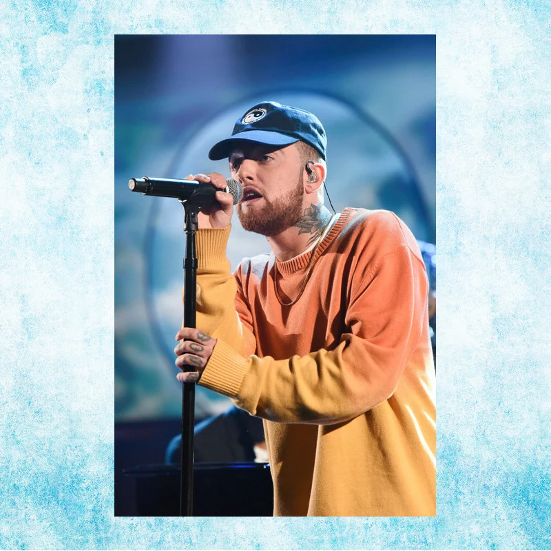 Настенная картина Mac Miller рэп печать на шелковом холсте постер 13x20 24x36 дюймов для