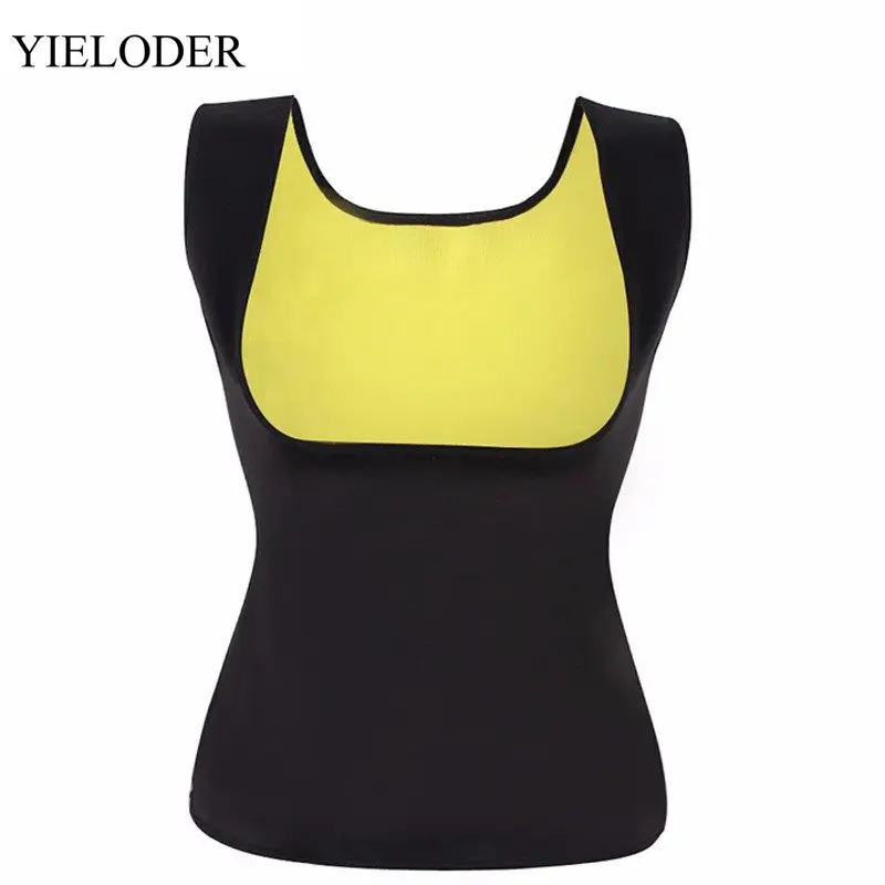 

YIELODER Plus Size Neoprene Sweat Sauna Body Shapers Vest Waist Trainer Slimming Vest Shapewear Weight Loss Waist Shaper Corset