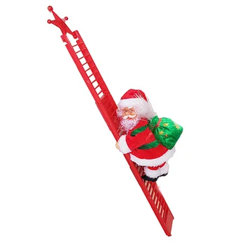 

Electronic Climbing Ladder Santa Christmas Decoration Funny Kids Toy Ornament for Home Showcase (Random Pack Color)