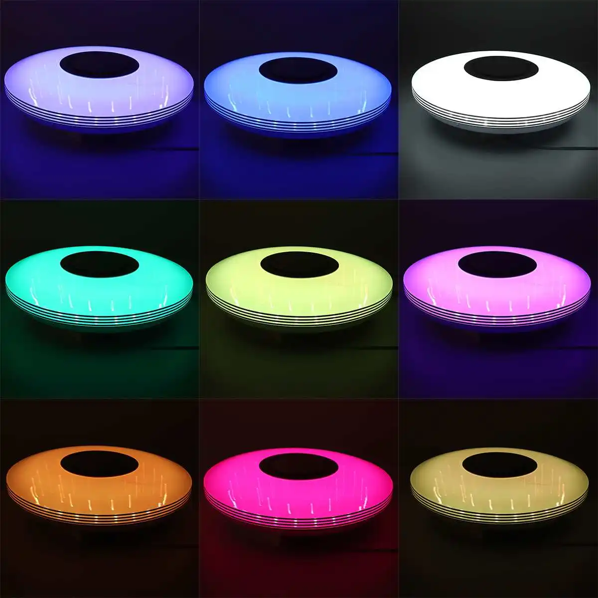 Luzes de Teto Iluminação para Casa Teto com Controle Moderno Bluetooth Música Quarto Luz Inteligente Lâmpadas Remoto Rgb Led 300w App Computers & Electronics