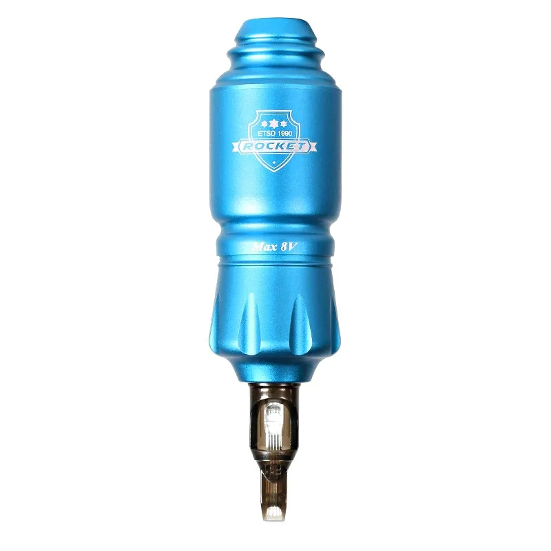 Light Blue Короткая ракета мини тату ручка роторная тату машина картриджи постоянный макияж татуировки поставка - Цвет: Light Blue