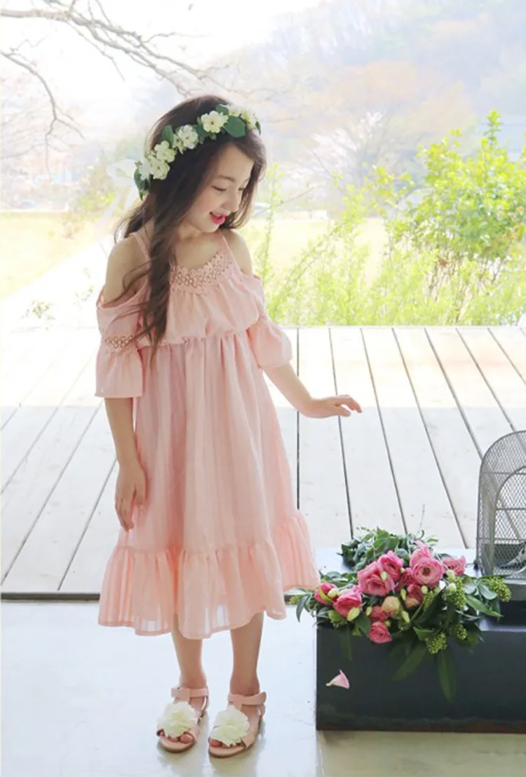 off shoulder children clothing girls dress summer 2017 maxi long kids dresses for girls 6 7 10 11 9 13 12 14 years white pink girls dresses 5 6 7 8 9 10 11 12 13 14 15 16 years old little big teenage girl maxi dress (8)