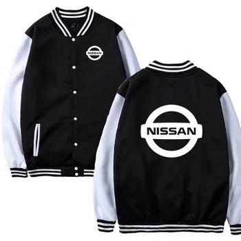 

Mens Baseball Jacket Nissan Car Logo Printed Casual Hip Hop Harajuku Sweatshirts Mens Baseball uniform Slim Fit Unisex Clothing