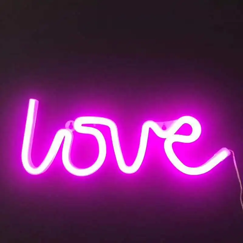 

LED Birthday Confession Proposal LOVE Neon Lettered LED Modeling Lamp Gift Holiday Wedding Site Decoration