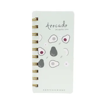 

Creative Simple Stationery Kawai Avocado Notepad A5 notebook small fresh coils this hand ledger student supplies Sketchbook