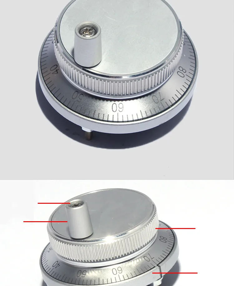 Електрические части маховик токарный станок аксессуары системы MPG Маховик Dia.80mm 5V 6pin импульса 100