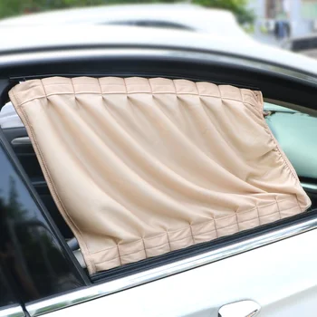 

2pcs/Set Auto Window Curtain Sun Visor Blinds Cover Car Auto Curtain Universal Car Side Window Sunshade Curtains Aluminum Alloy