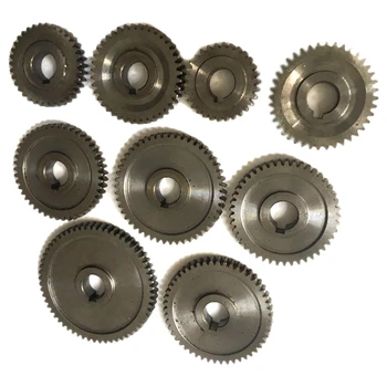 

9Pcs/Set CJ0618 Household Small Lathe, Micro Lathe Gear, Metal Exchange Gear