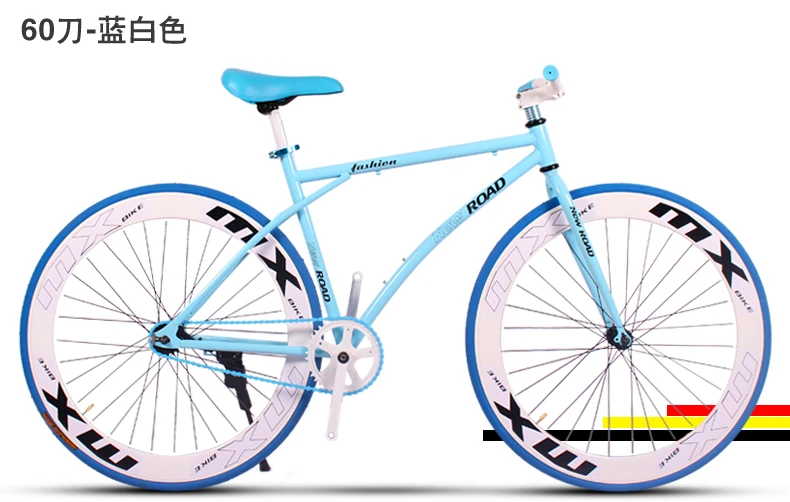 Discount New X-front brand colorful carbon steel 26 inch fixed gear rear pedal brake bicicleta student bike road bicycle 24
