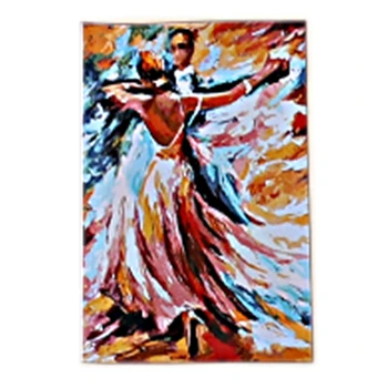 

Diy Oil Painting, Paint by Number Kit-Tango 16x20inch (Frameless)Men and women double dance