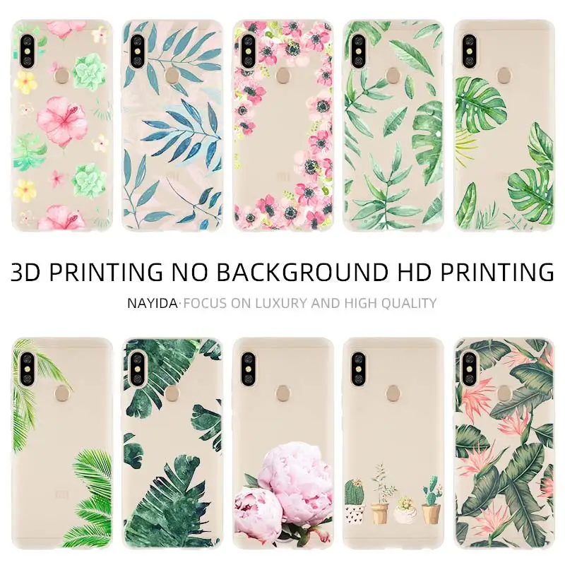 Мягкий чехол для Xiaomi Redmi 9A 8A 7A 6A Note 9 8 7 6 5 Pro 8T 9S оболочка роза пони цветок растения