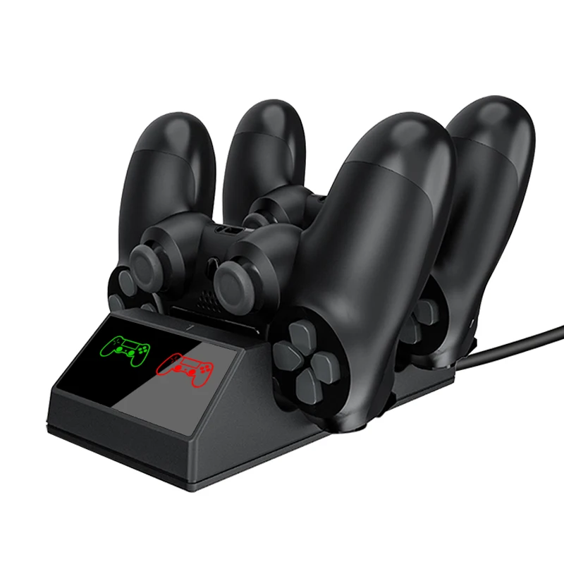 PS4 контроллер зарядное устройство usb зарядная док-станция со светодиодный светильник для sony Playstation 4/PS4/Pro/тонкий беспроводной контроллер