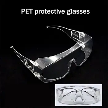 

PET Material Safety Anti- Goggles Unisex HD Transparent Protective Glasses Anti-fog Windproof Can Be Equipped With Myopia