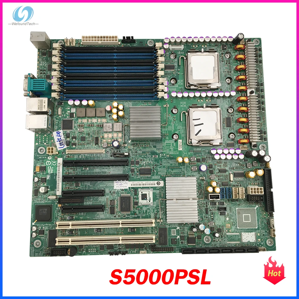 Server Workstation Motherboard For S5000psl 771 E5110x2 Fully Tested