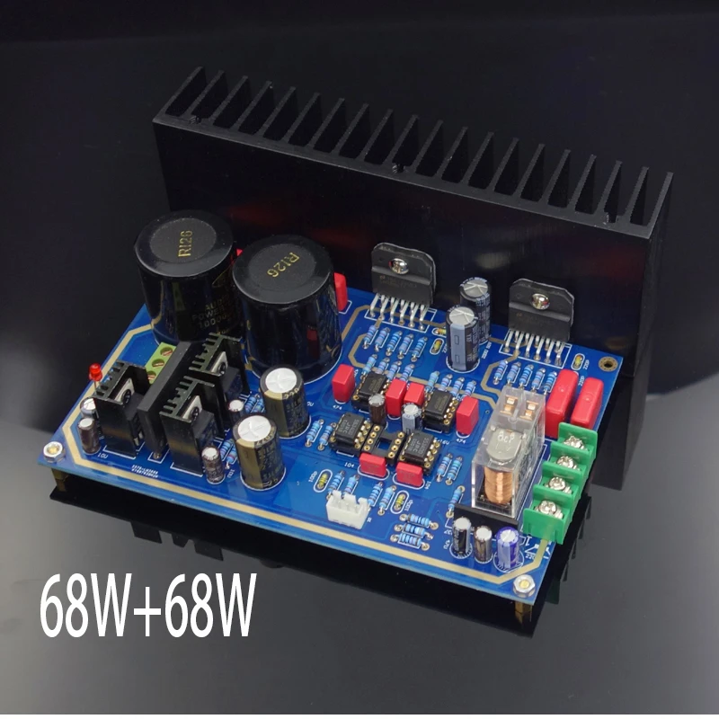 Двойной AC16 ~ 30V 68W * 2 LM3886TF комплект Плата усилителя 4-8 Ом с LM317 LM337 NE5534 домашний аудио