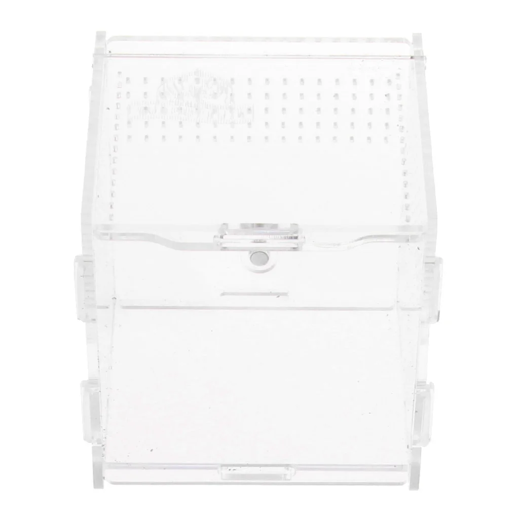 Acrylic Terrarium Vivarium With Water Bowl Artificial Plant For Gecko Lizard Snake