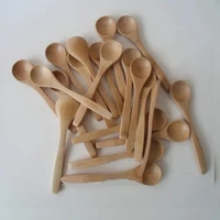 10Pcs/Set Wooden Honey Spoon Ecofriendly Household Tableware Bamboo Kitchen Condiment Scoop Coffee Spoon Dessert Spoon Teaspoon 1