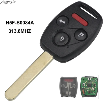 

jingyuqin Remote Car Key Fob Alarm Control for Chip 313.8MHz for Honda CIVIC N5F-S0084-A STREAM ID46 (7961)