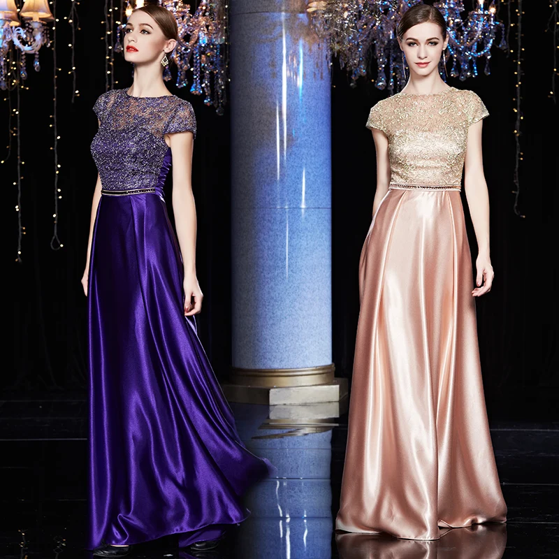 

2015 banquet long design evening dress slim plus size clothing dinner party mother formal dress evening dress