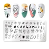 NICOLE DIARY Abstract Face Design Stamp Plates Woman Leaf Flower Nail Art Stamping Template Printing Stencil Image Tool ► Photo 2/6