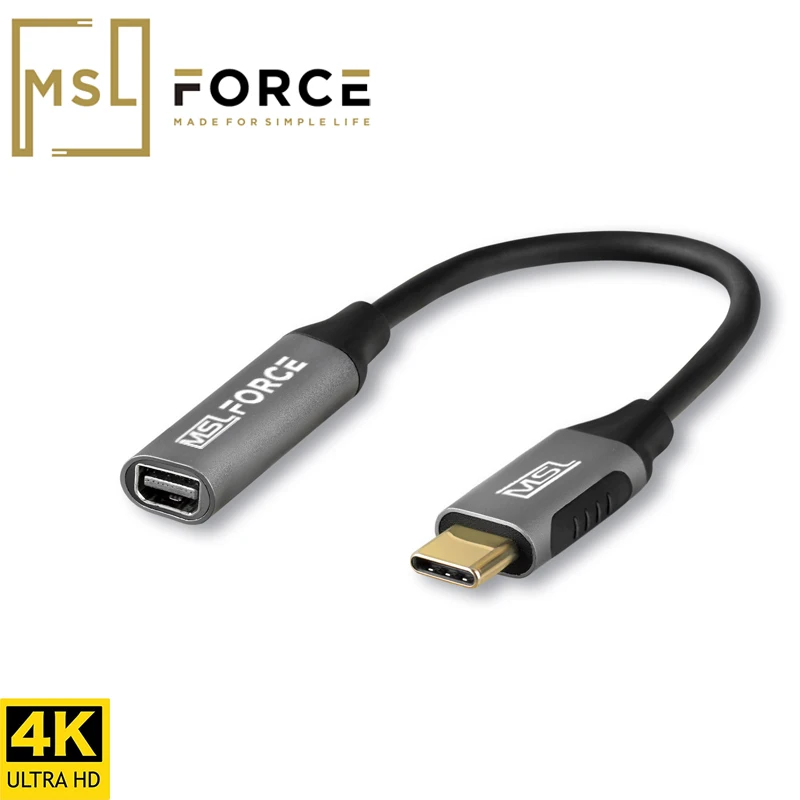 USB 3.1 to mini DP displayport 4K adapter cable for xiaomi Notebook Air Pro Macbook Samsung S8 dell