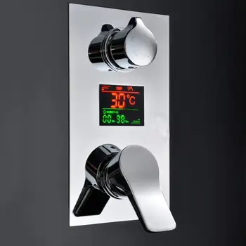 

Shower faucet Digital inwall shower mixing valve faucet mixer tap with lcd screen