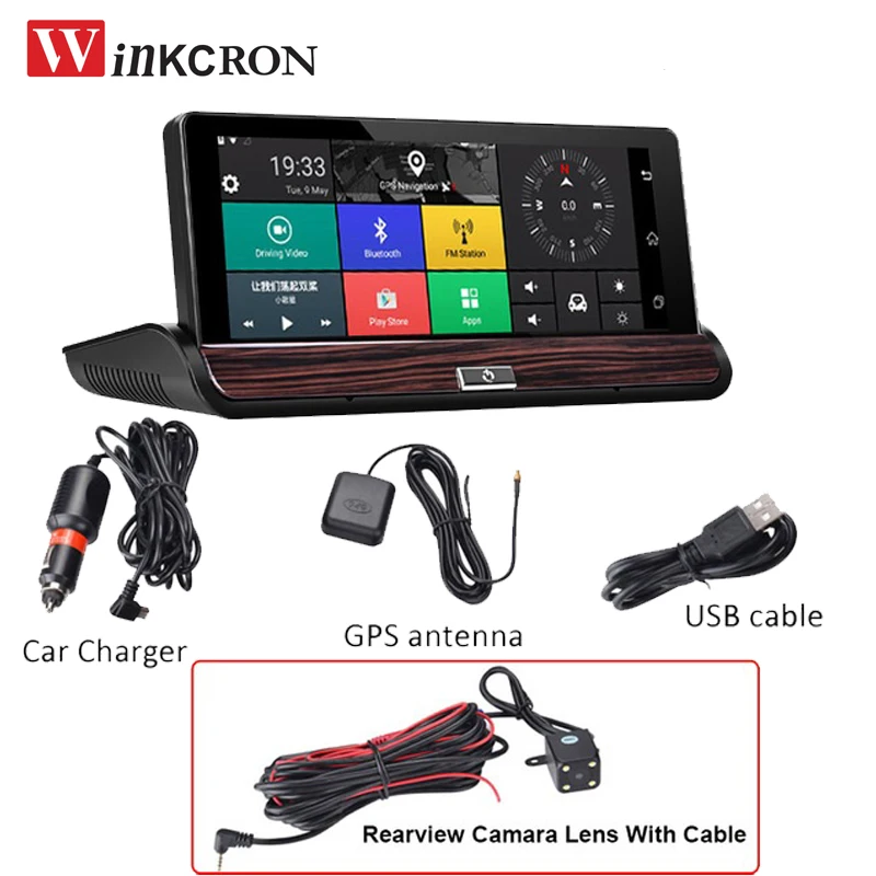 7 0 &quotIPS 3G GPS навигация Автомобильный видеорегистратор камера Bluetooth Android 5 WiFi Full HD