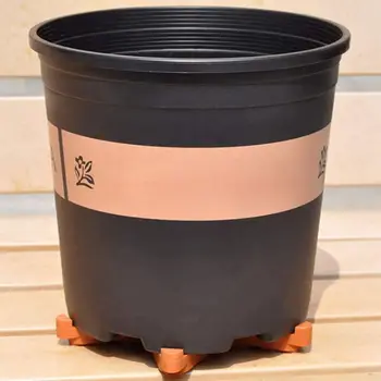 

12pcs Garden Plant Flower Pot Feet Stand Invisible Risers Toes Lifters Triangle Bonsai Display Support Indoor Outdoor