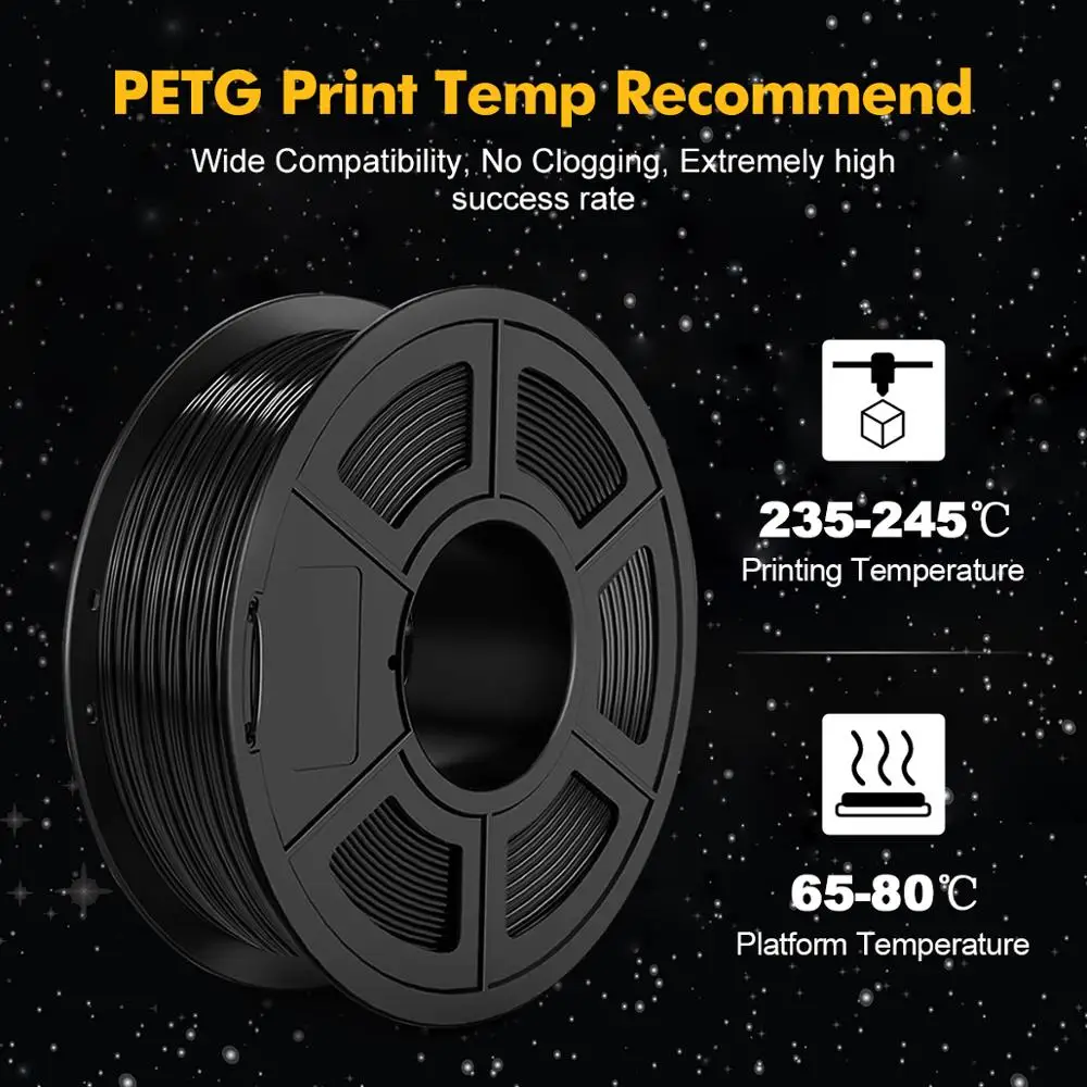PETG 1.75 mm Filament PETG PLA PLUS SILK ABS 3D Printer Filament 3D Printing Materials Good Toughness