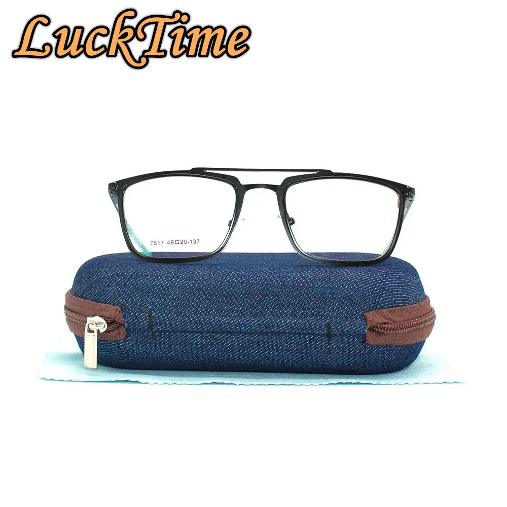 LuckTime Модные мужские оправы для очков из сплава Ретро Металлические Очки