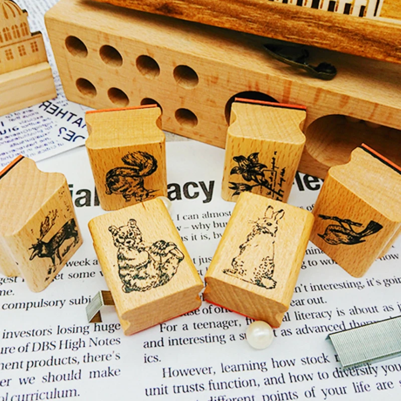 Cat Animals Wooden Rubber Stamps for Card Making Scrapbooking and Crafts -  AliExpress