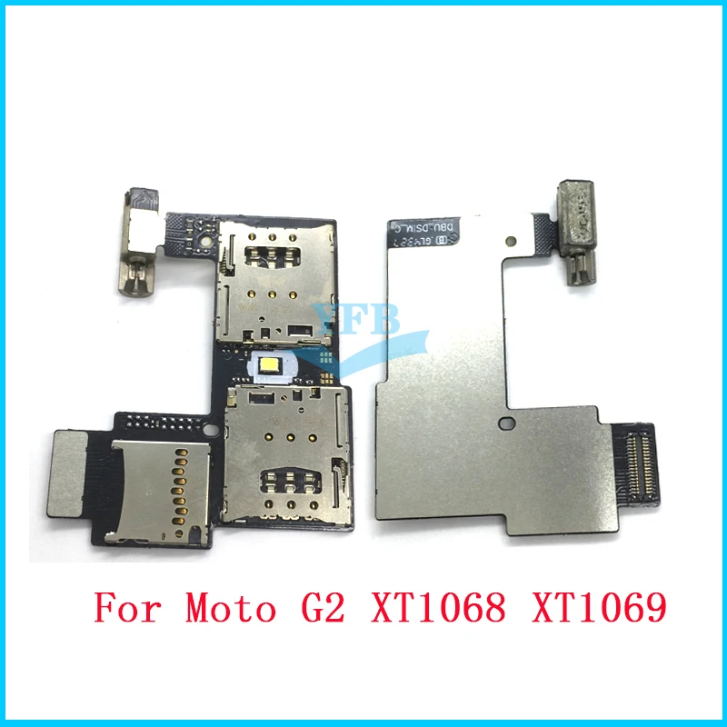 Sim-карта для Motorola Moto G2 XT1068 XT1069 G3 3rd XT1541 XT1540 держатель sim-карты слот гибкий ленточный кабель Запчасти