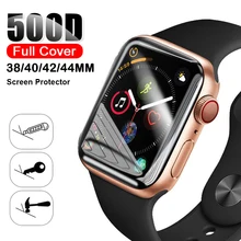 

3Pcs Full Cover Hydrogel Soft Film For For Apple Watch 4 5 40MM 44MM Screen Protector For Apple Watch 3 2 1 38MM 42MM Not Glass