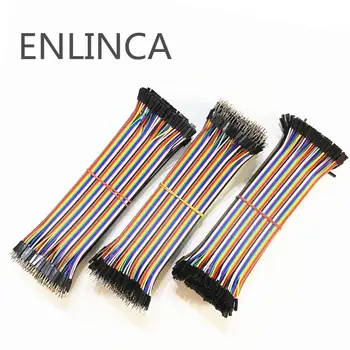 

Dupont Line 40-120pcs 10CM 40Pin Male to Male + Male to Female and Female to Female Jumper Wire Dupont Cable for Arduino DIY KIT