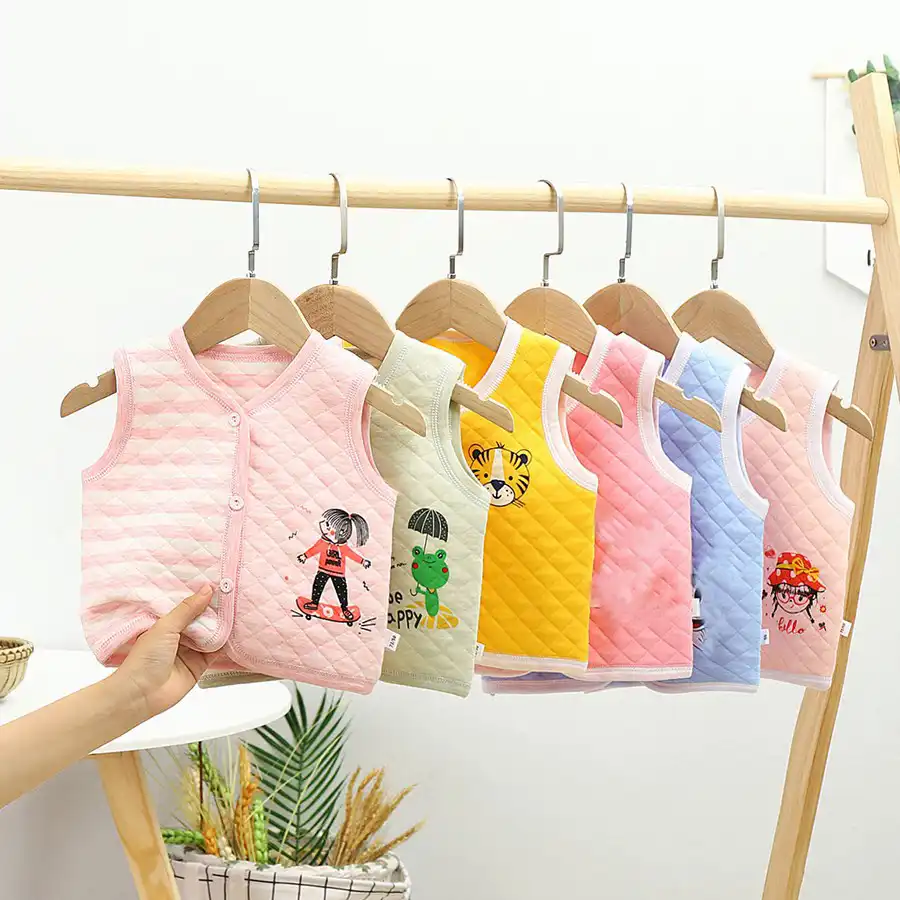 子供ベビー綿のベストのチョッキの子供の幼児ため女の子の服のジャケットノースリーブコート新生児冬のベスト ベスト Aliexpress