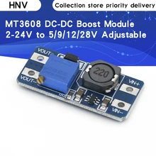 Convertisseur élévateur MT3608 DC-DC pour arduino, Module d'alimentation électrique, sortie maximale 28V 2A