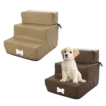 

Hot Dog Stairs Dog House Pet 3/2 Steps Ladder Stairs For Dog Cat Pet Anti-slip Pet Stairs Removable Puppy Bed Pet Supplies