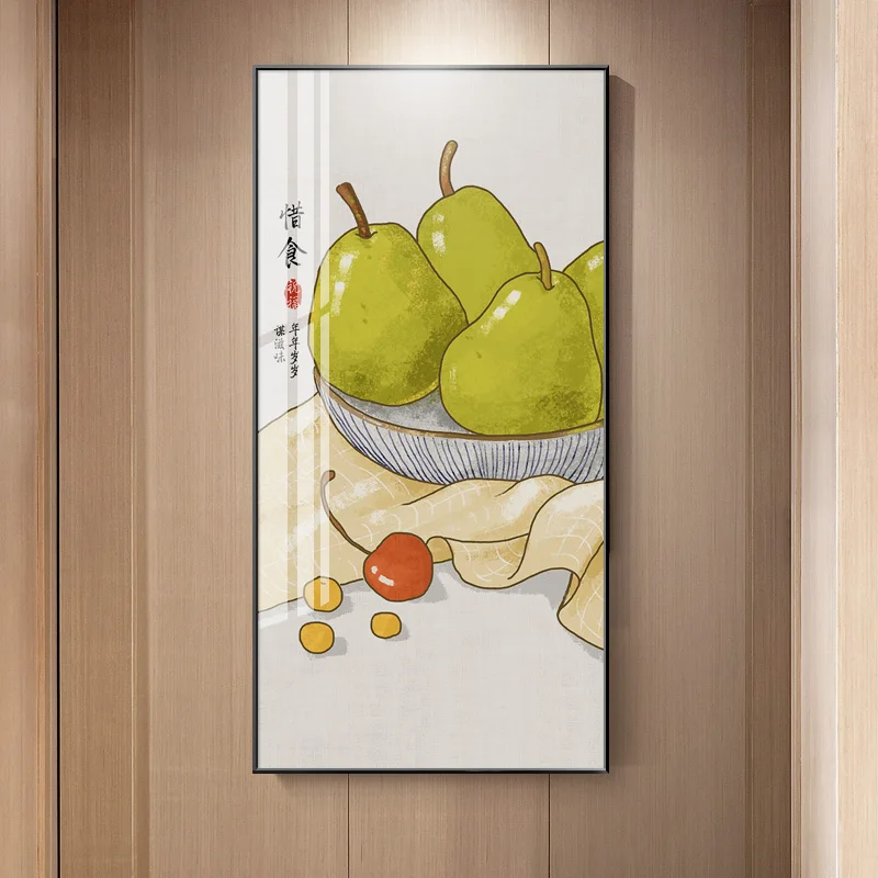 Fruits Pear Tree Chinese Blessings Canvas Prints Wall Pictures Art Decorative Painting for Living Room Bedroom Home No Frame | Дом и сад
