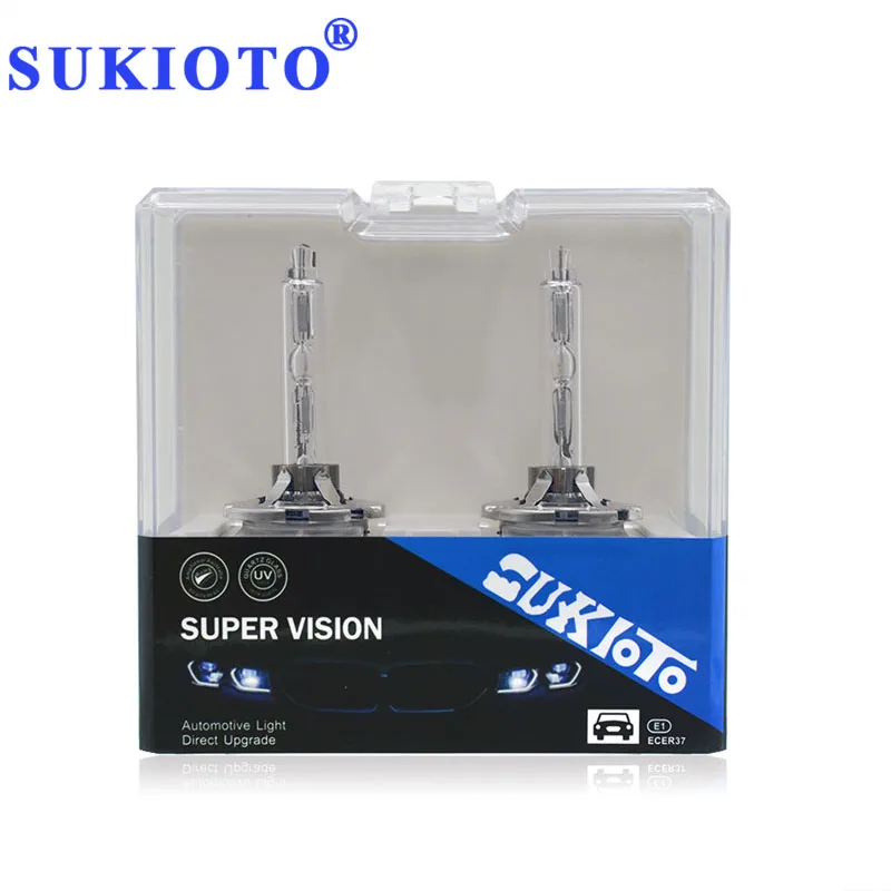 SUKIOTO OEM D1S 55W Xenon Lamp Auto Car Headlight D3S Xenon 35W HID Bulbs 4300K 5000K 6000K 8000K For D1S D3S Canbus Ballast Kit